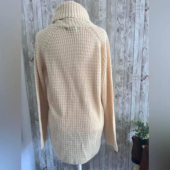 Cream Knit Cowl Neck Sweater - Picture 4 of 4